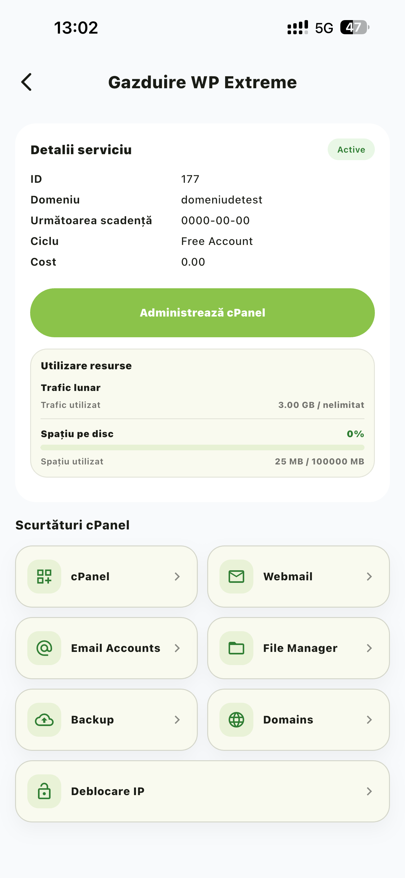 Servicii hosting aplicatie mobila 20xhost iOS Android